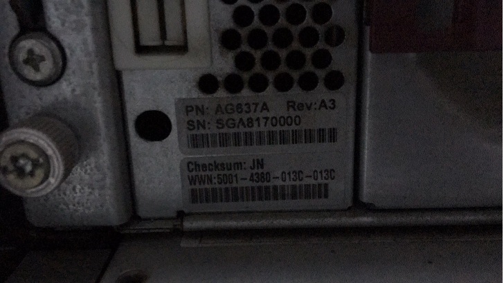 hp EVA4400 PN AG637A